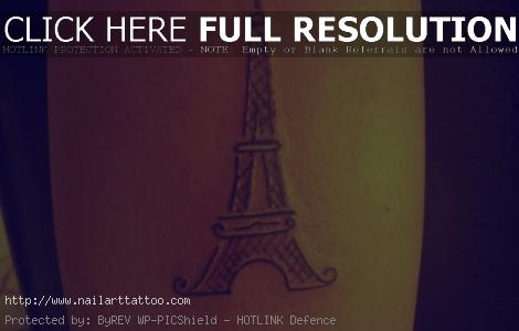 eiffel tower tattoo