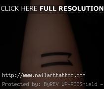 equal sign tattoo