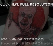evil clown tattoos