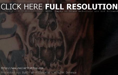 evil skull tattoos