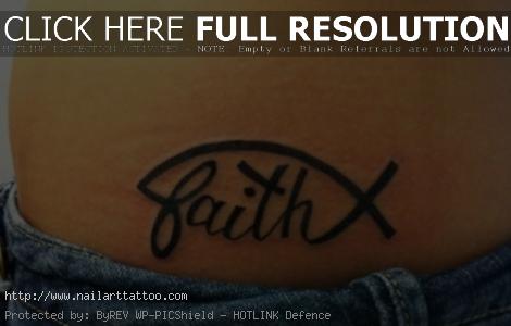 faith fish tattoo
