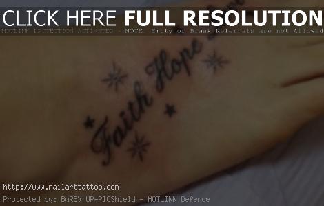 faith hope and love tattoos