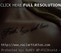 faith hope love tattoo