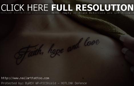 faith hope love tattoo