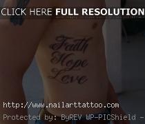 faith hope love tattoos