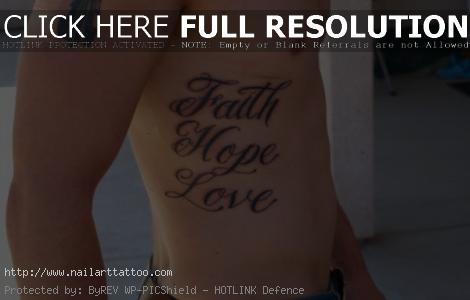 faith hope love tattoos