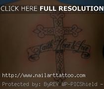 faith love hope tattoos