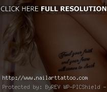 faith tattoos for women