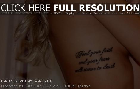 faith tattoos for women