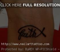 faith wrist tattoos