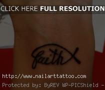 faith wrist tattoos