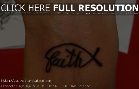 faith wrist tattoos