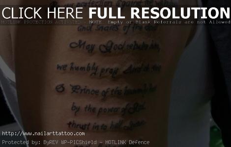 famous bible verses tattoos