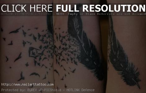 feather bird tattoo