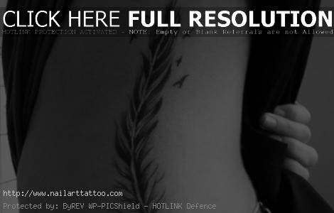 feather birds tattoo