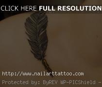 feather pen tattoo