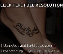 female foot tattoos