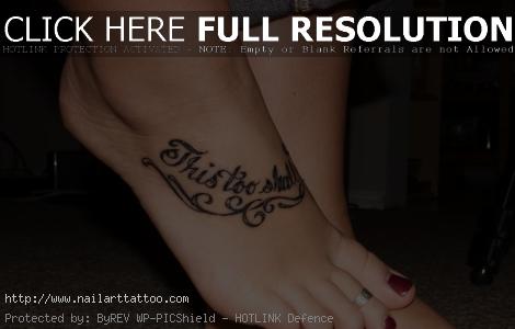 female foot tattoos