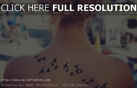 flock of birds tattoo