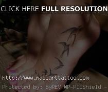 flock of birds tattoo on arm