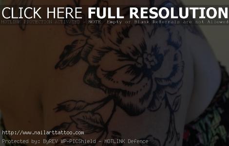 floral tattoo designs shoulder