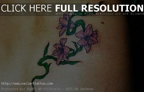 flower and vine tattoos designs