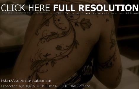 flower and vine tattoos for women