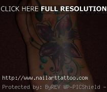 flower ankle tattoos