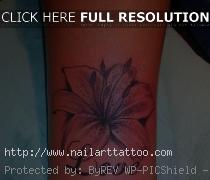 flower ankle tattoos for women