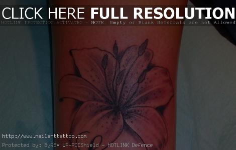 flower ankle tattoos for women
