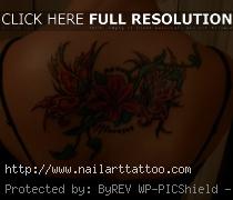 flower back tattoos designs