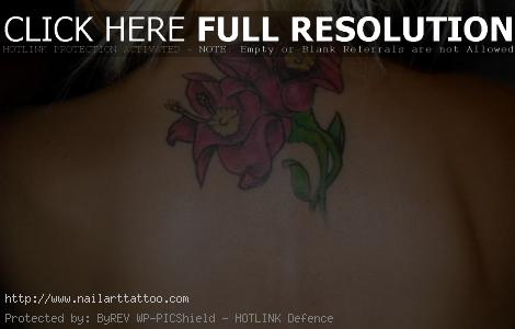 flower cover up tattoos back