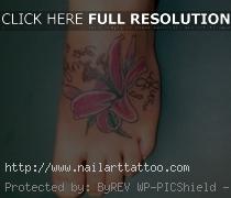 flower design tattoos for foot