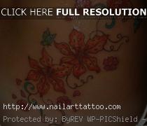 flower design tattoos for hip
