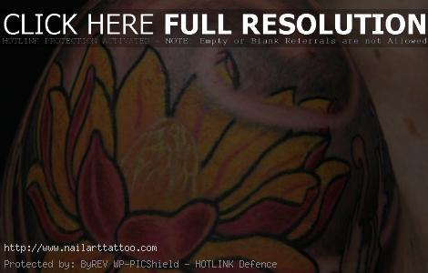 flower design tattoos for men