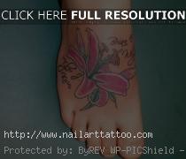 flower foot tattoo ideas