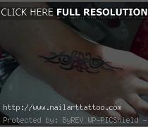 flower foot tattoos designs