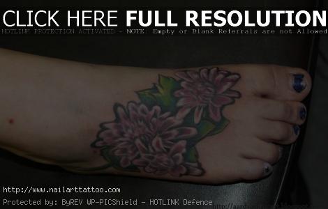 flower foot tattoos pinterest