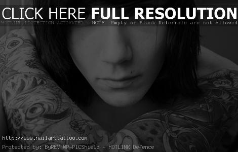 flower half sleeve tattoos for girls