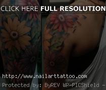 flower half sleeve tattoos for women