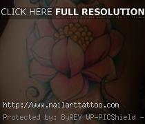 flower hip tattoos designs
