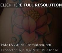 flower hip tattoos designs