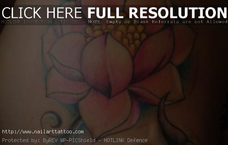 flower hip tattoos designs