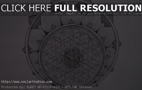 flower of life tattoo design