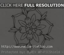 flower outline tattoo tumblr