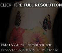 flower rib tattoos for women