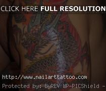 japanese dragon shoulder tattoo