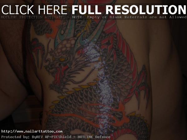 japanese dragon shoulder tattoo