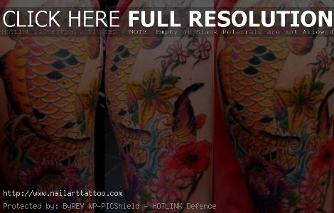 japanese flower half sleeve tattoos