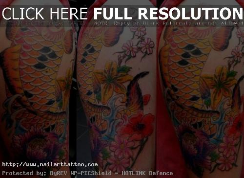 japanese flower half sleeve tattoos
